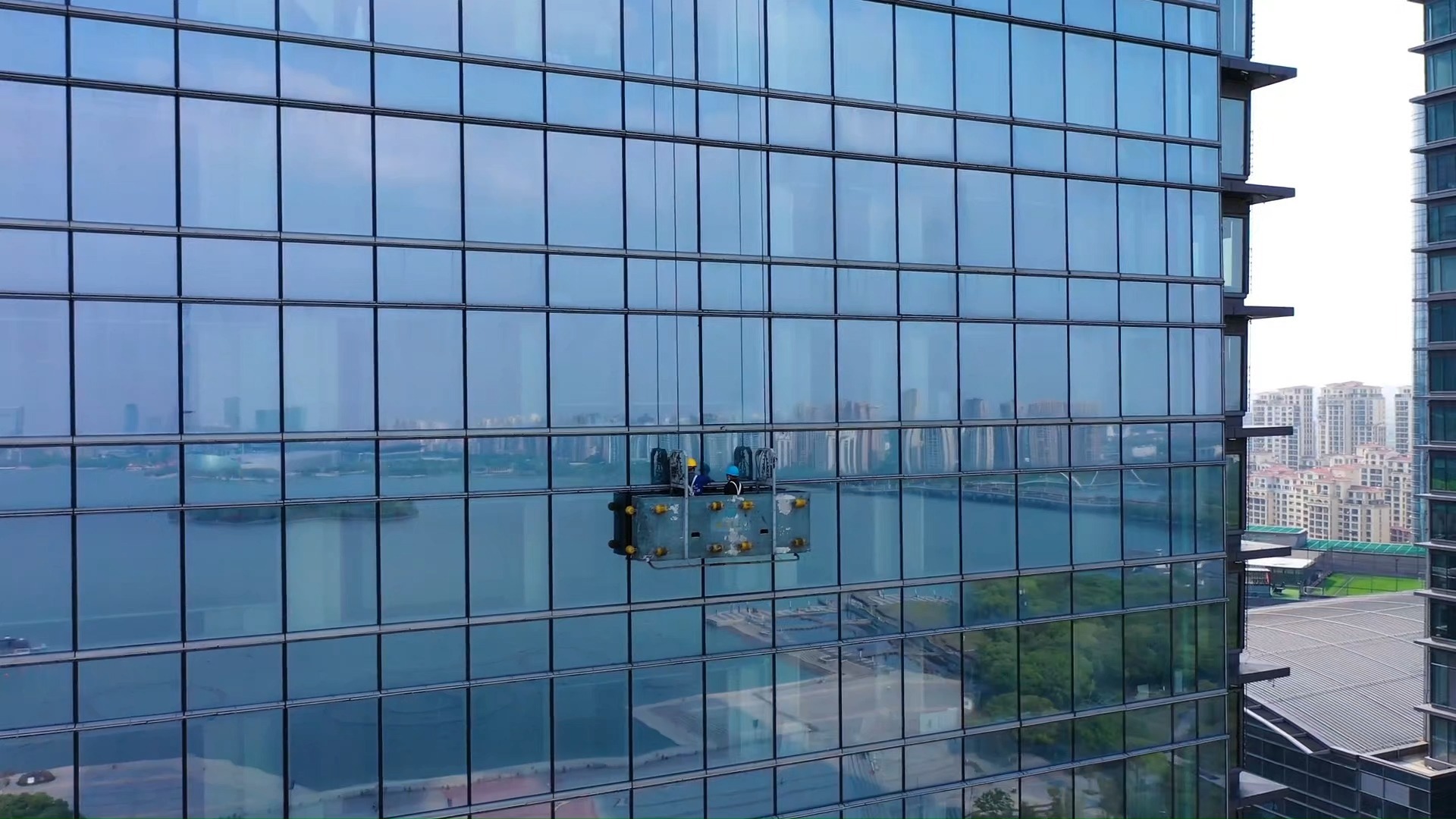 【空镜素材】高空作业1