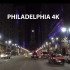 【超清美国】第一视角 冬季夜晚的费城 城市街景 (1080P高清版) 2021.2