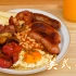 正宗英式早餐 满满一大盘 在家就能做 超满足