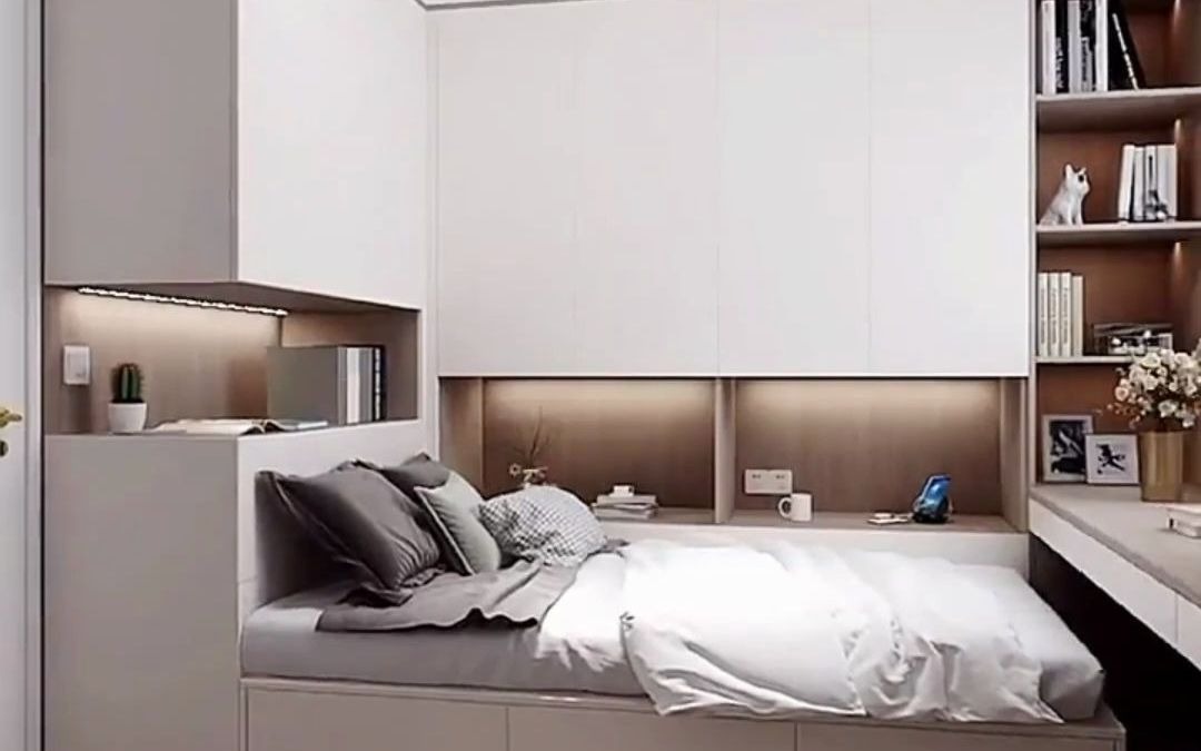 卧室小，小卧室这样设计做收纳，空间翻三倍！