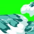 【绿幕素材】艺术海浪过渡绿幕素材效果无版权无水印自取［1080 HD]
