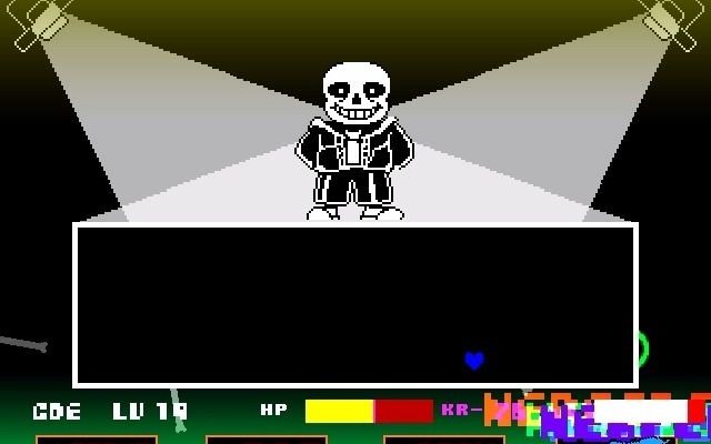 传说之下困难模式第一阶段】UNDERTALE HARD MODE sans fight!!