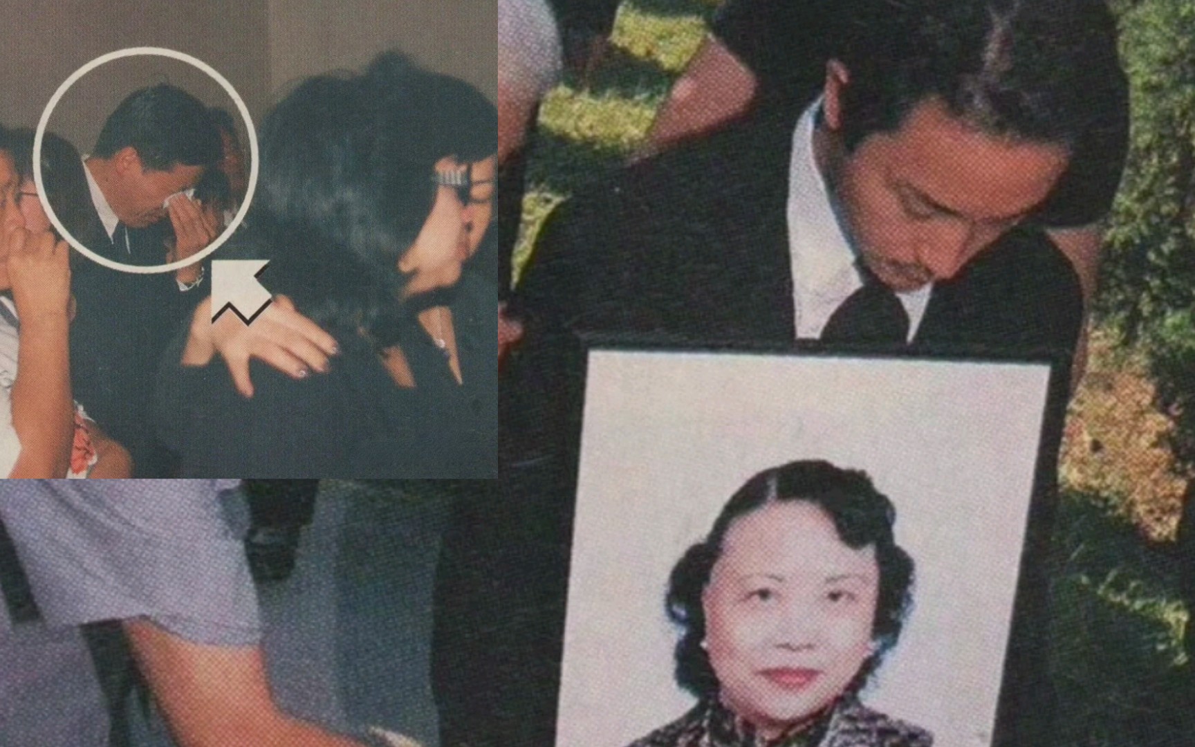 1998年张国荣母亲去世 ，悲痛万分！唐鹤德亦伤心落泪！