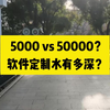 5000 vs 50000？软件定制水有多深