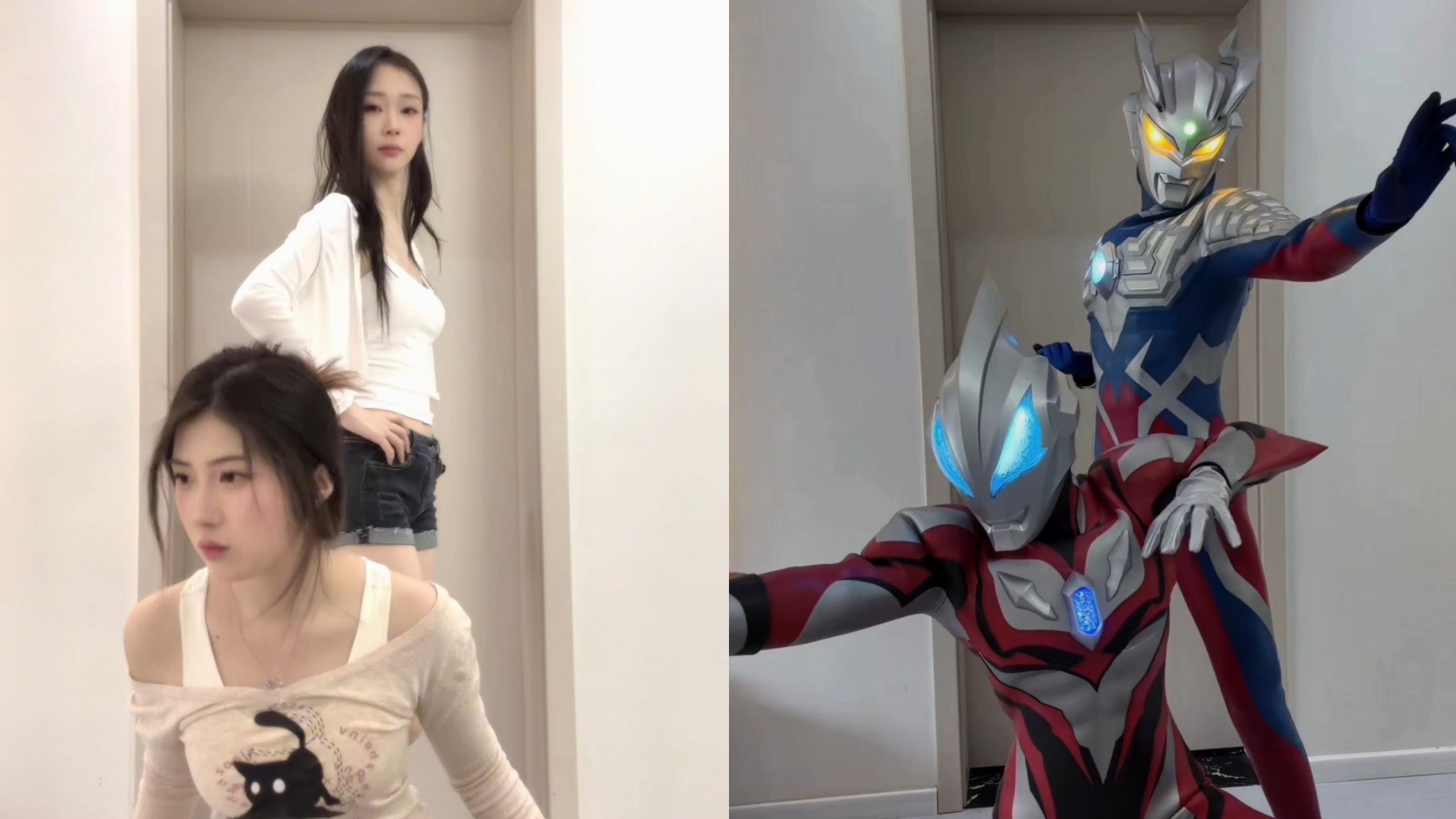 谁说女孩子不能穿皮套？和好姐妹一起穿实在是太快乐了