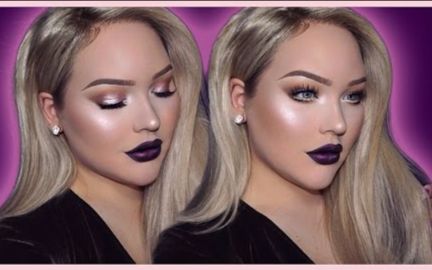 【nikkietutorials】黑暗个性无暇节日妆容教程