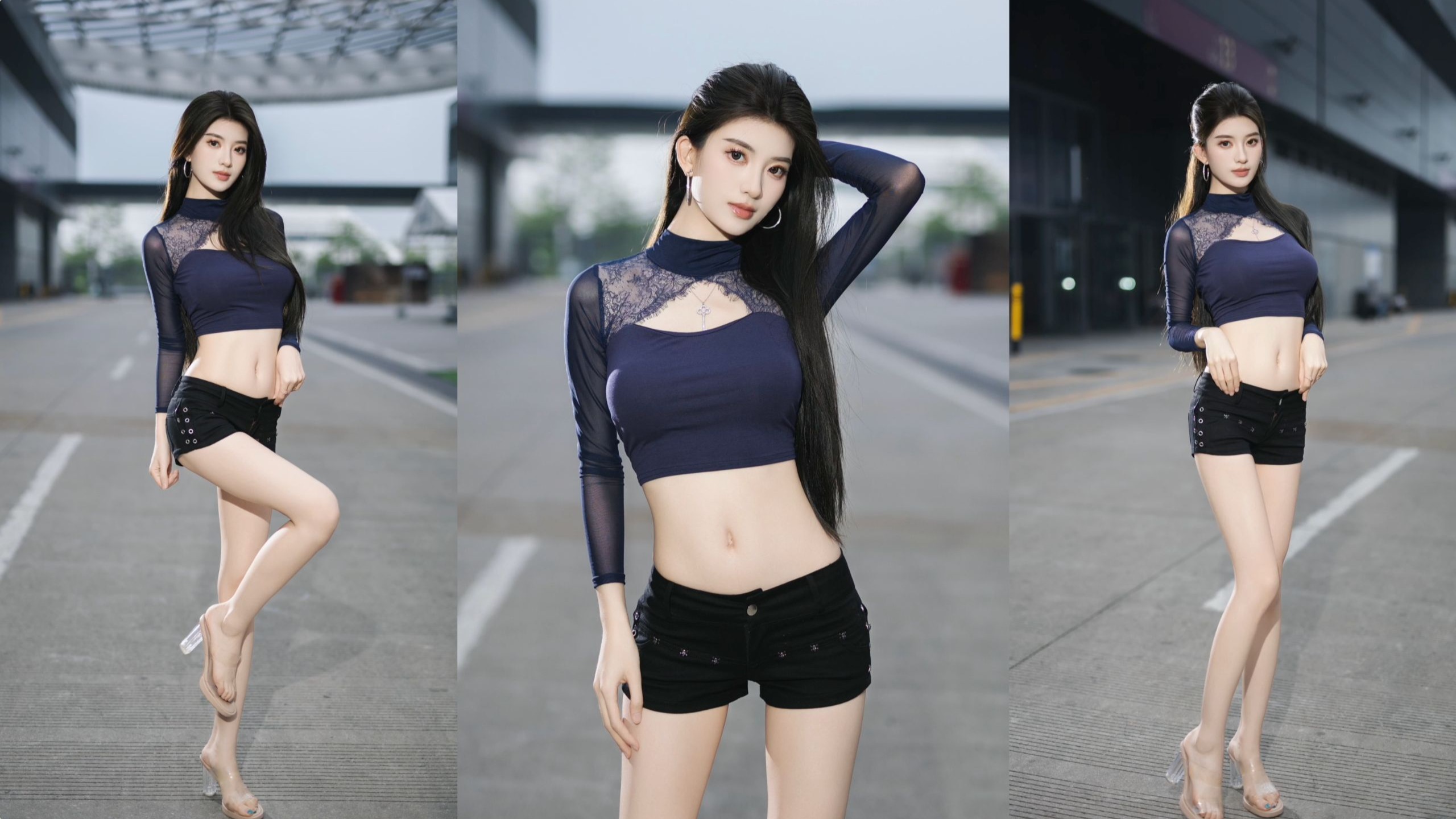 第一视角相机拍摄现场-车模bb酱（深圳国际车展）