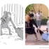 北京动物园游客不文明的打架行为引得动物“争相模仿”！！！