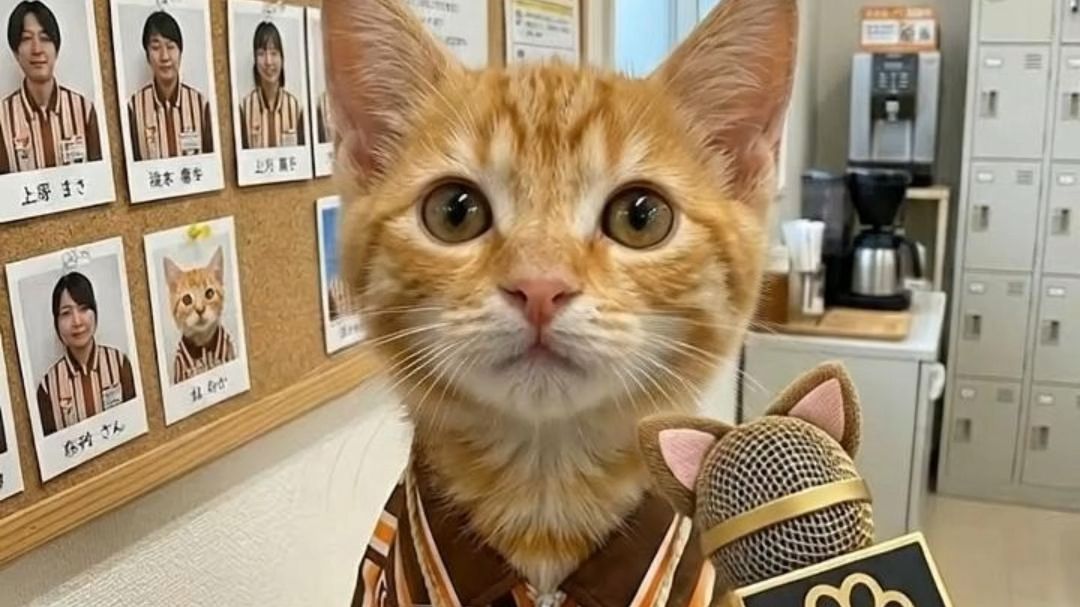 小猫又被客人摸了