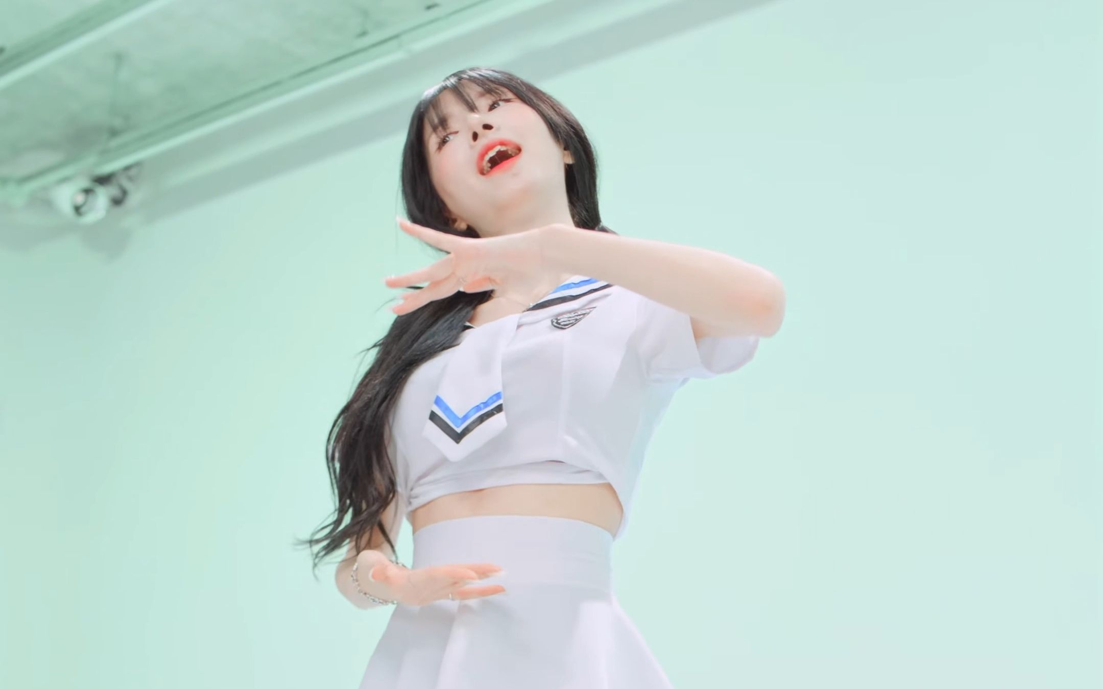 Seo Young, Glass Bead, student uniform, side view