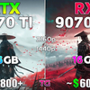 RX 9070 XT vs RTX 5070 Ti | 1440p和4K分辨率10款游戏对比测试 | 作者：Testing Games