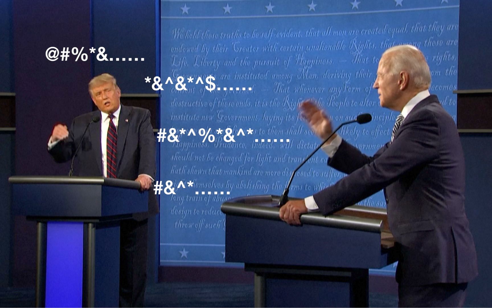 特朗普拜登互怼  美国大选电视辩论开场即陷入混乱