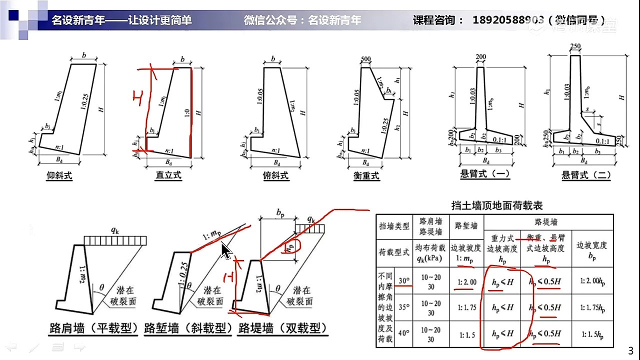 005.重力式挡墙设计二
