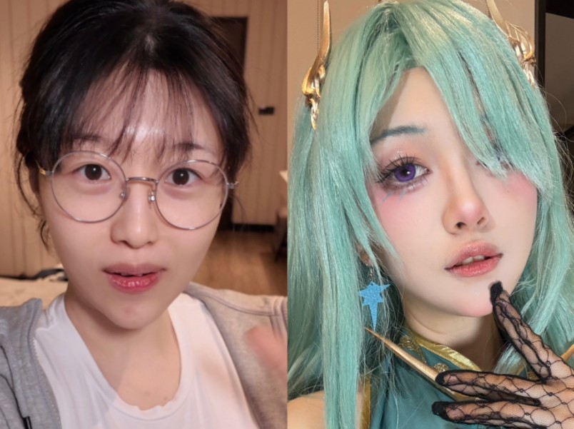 韩国Coser接受中国妆容后变化有多大，快来看看吧！