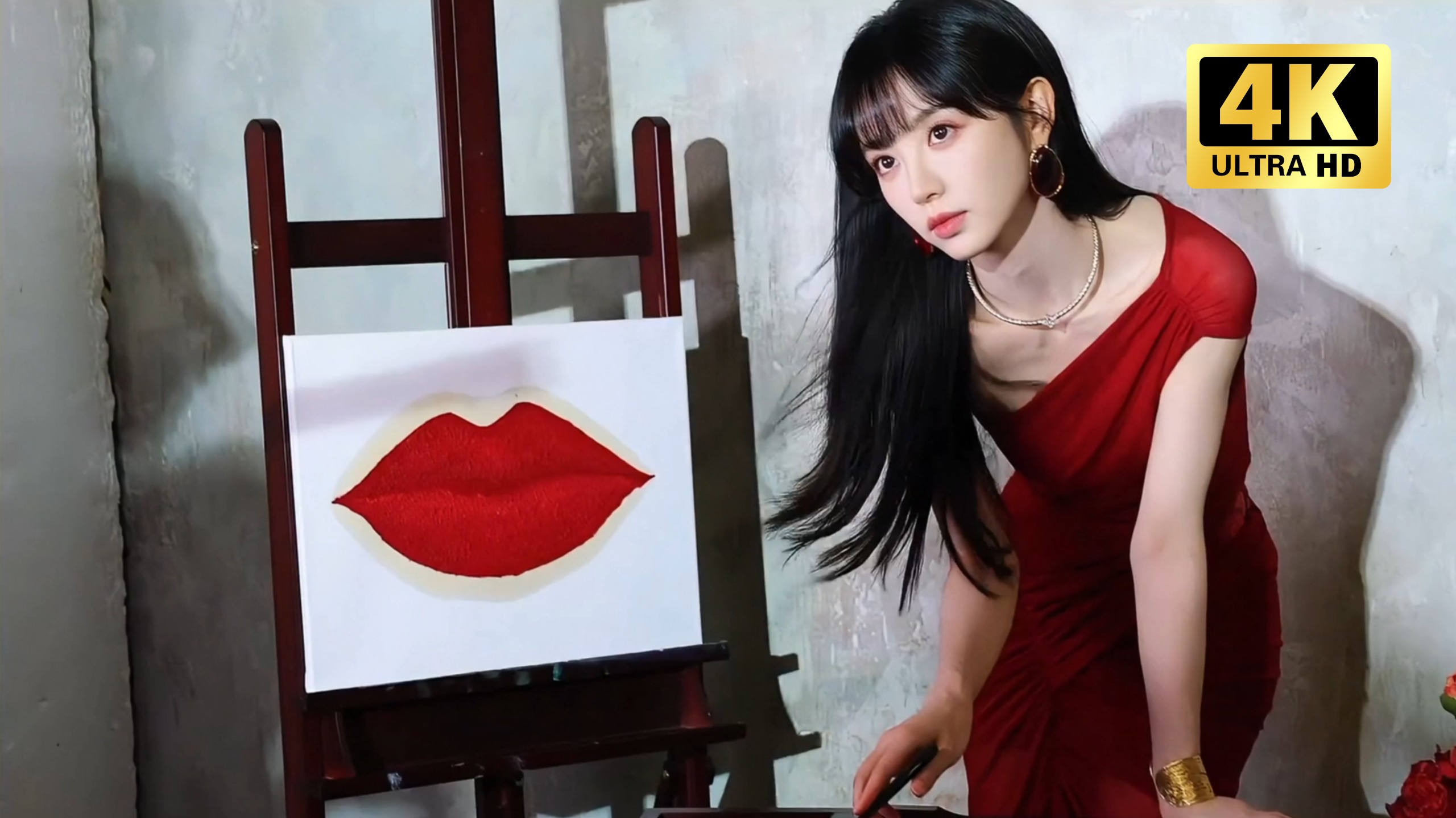 【田曦薇】4K画质｜维密 拍摄花絮｜描绘一抹红色｜20251024