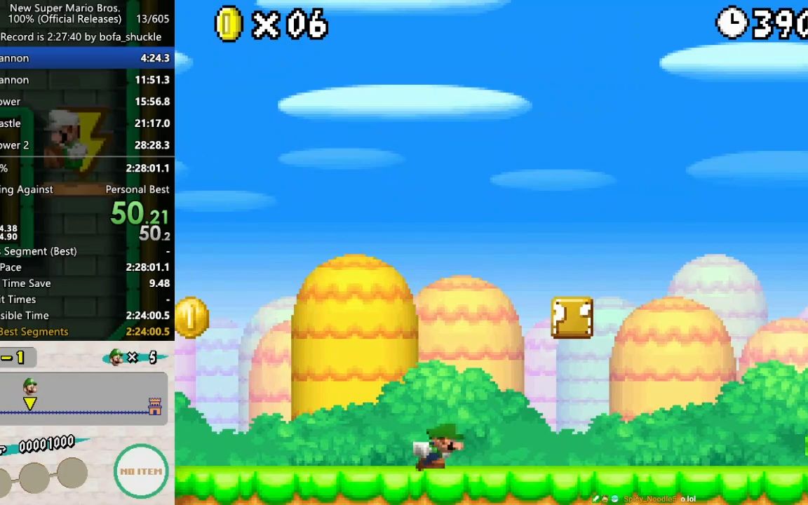 【Pidgey】New Super Mario Bros. - 100% Speedrun in 2:26:01 新超级马里奥兄弟100%速通