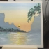 油画棒 画了一个暑假 山水画教程 古风山水 重彩油画棒