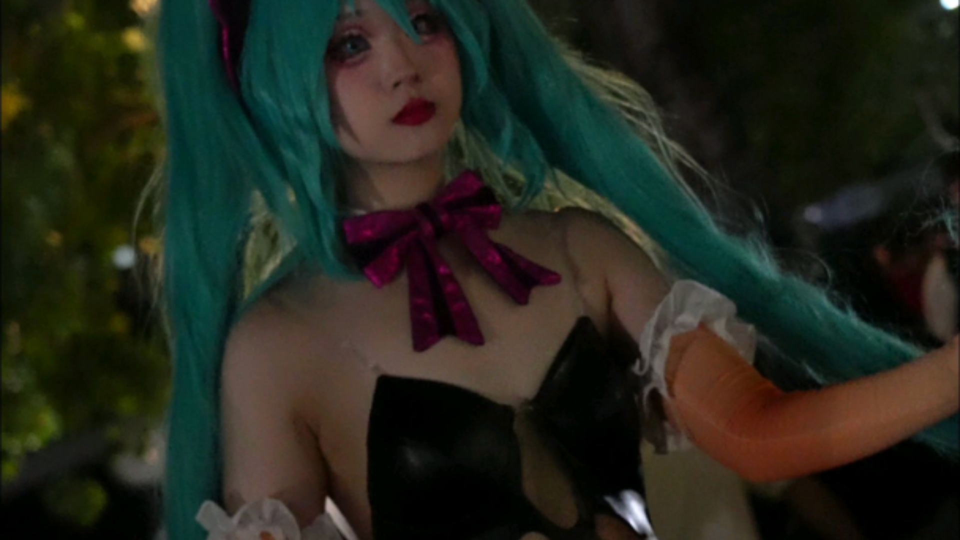 [Hatsune Phoenix Tail Butterfly cos] - High open pu leather cool night breeze.