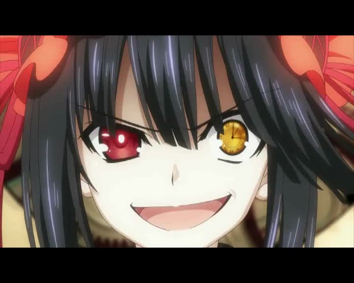 Crazy anime girl laugh