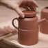 手工陶艺茶壶制作全过程 从壶身壶嘴到把手详细示范  白噪音 环境音