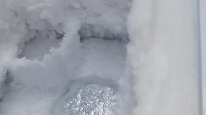 细碎颗粒冰+冰柜边缘霜+绵绵盖颗粒霜🧊