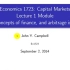 【中英字幕】哈佛大学本科高年级课程Economics 1723：Capital Markets