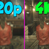 720p vs 2160p（4K）  游戏画面对比      1080P 60帧视频