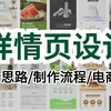 【PS详情页设计】电商美工小白一学就会 ！零基础手把手教你从0开始制作详情页 ！PS教程/详情页制作流程/详情页构图/头图设计优化/电商美工/图文排版