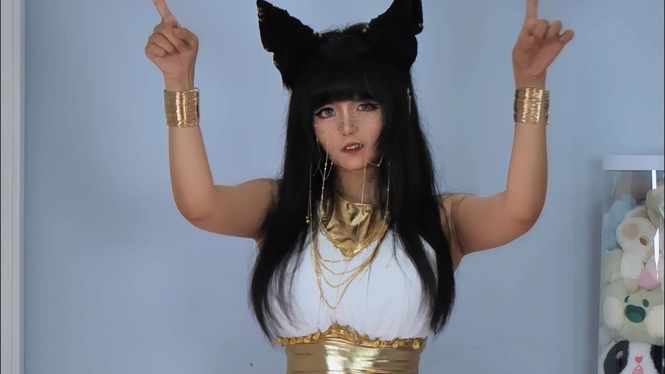 Black leather kitty cat!