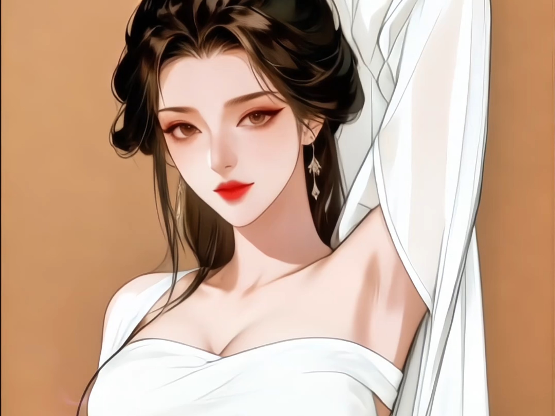 古代皇帝走得早是有道理的，琼明神女录～东方美学 插画 国风墨韵