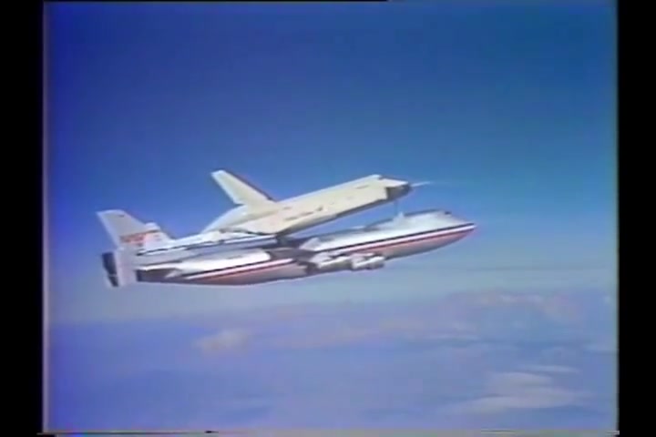 【老物】航天飞机脱离波音747的飞行全过程（1977）
