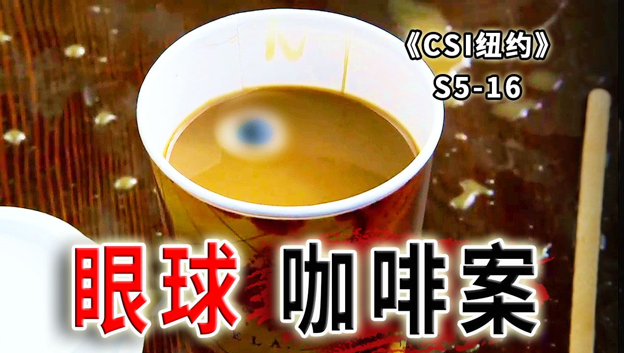 眼珠掉进咖啡里，重口命案现场，离奇的作案动机《CSI纽约》S5-16