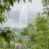 泰安石腊河景区，在山丘上看西湖喷泉，这个角度太棒了