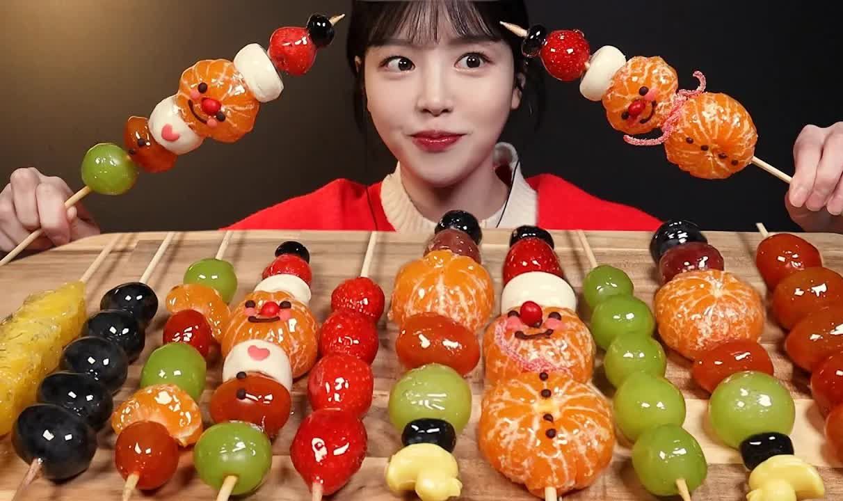 【Boki 中字】各种水果糖葫芦，一次性吃个够！！