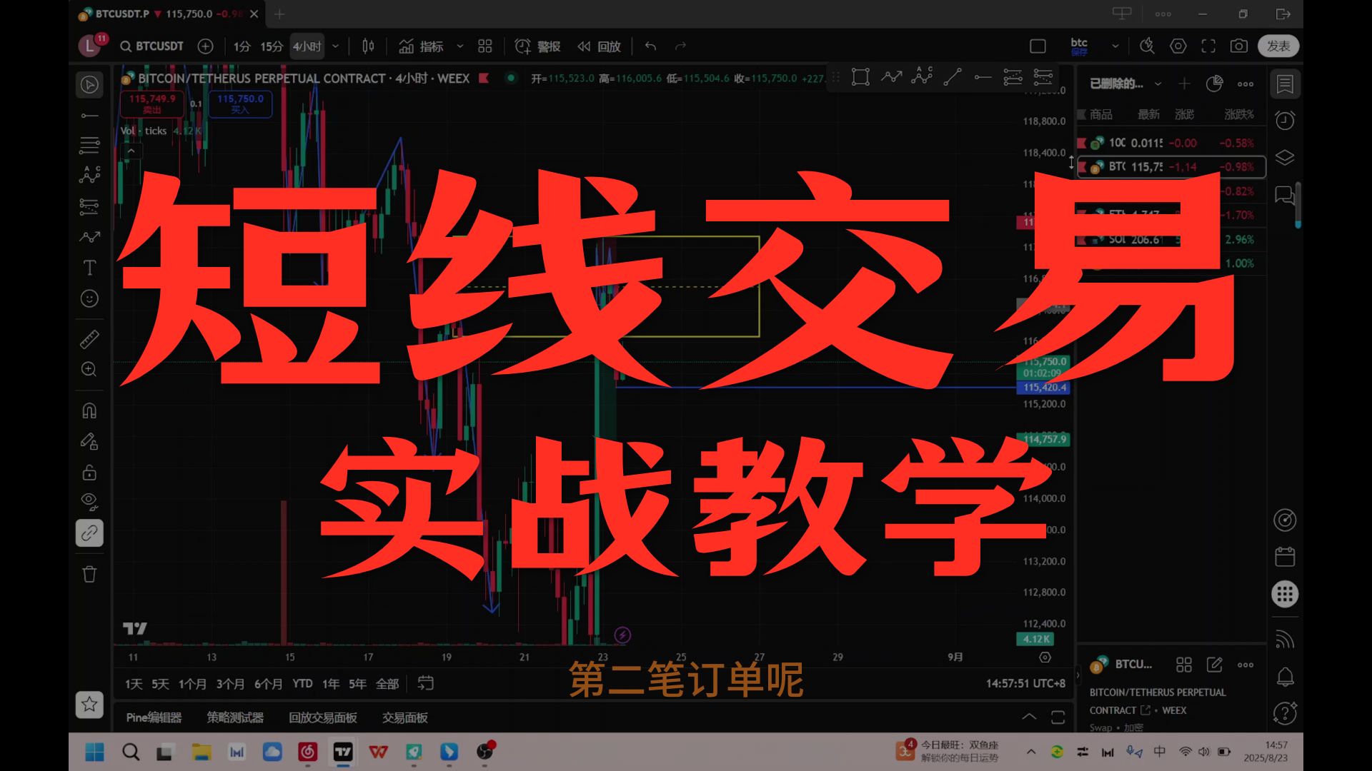 交易分享-裸k实盘交易记录