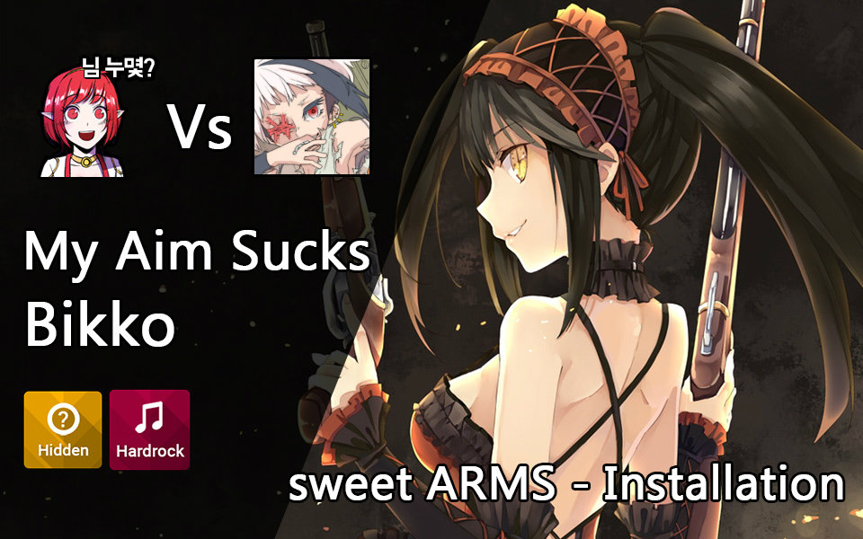 bikko vs my aim sucks! on / sweet arms - installation