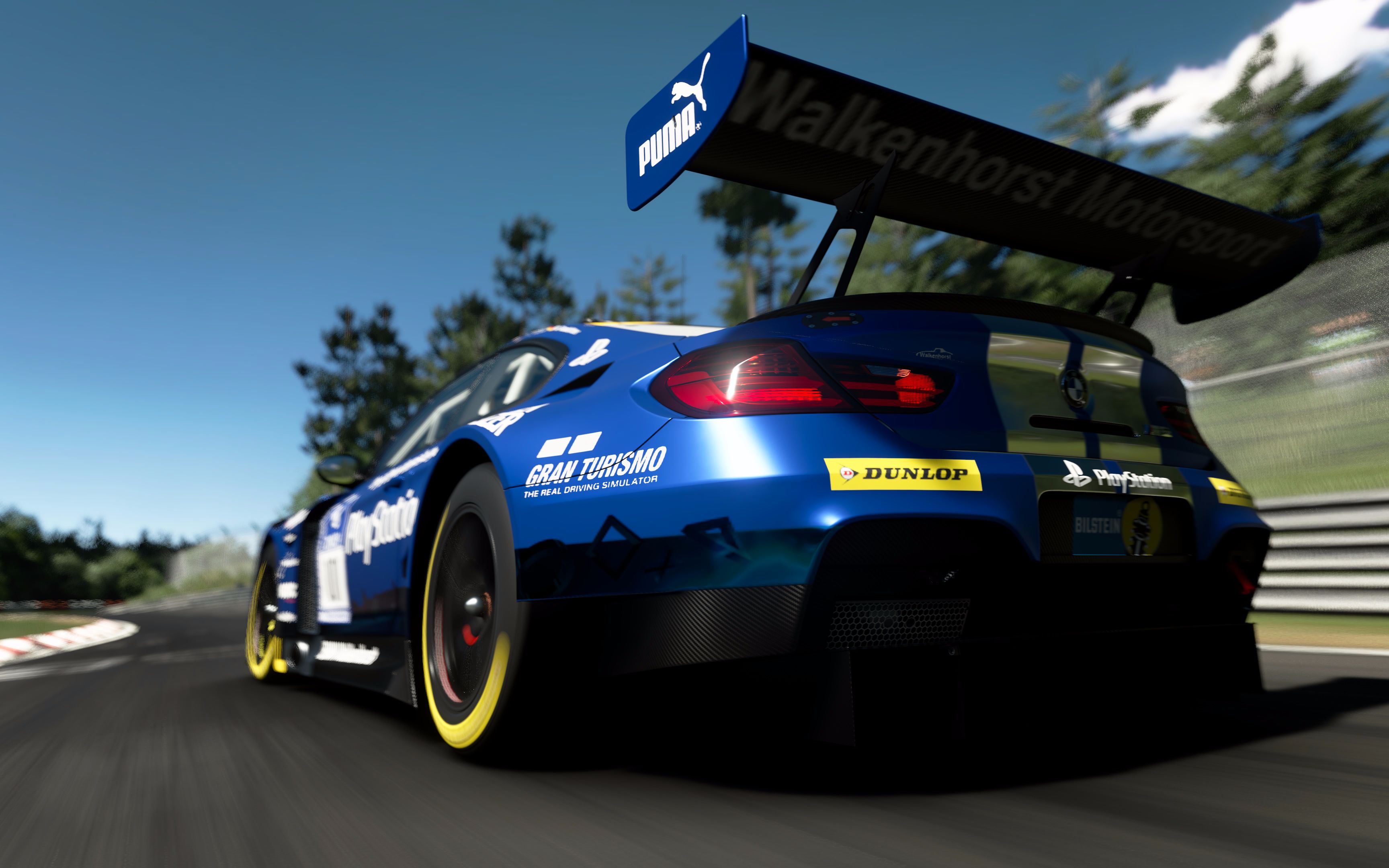 gt sport 纽北赛道挑战 m6 gt3 6"45.607 (p2引擎盖视角)
