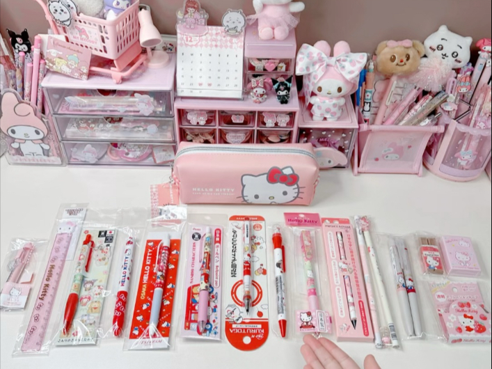 沉浸式整理笔袋｜Hello Kitty主题2.0版（＾∇＾）