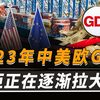 2023年中美欧GDP出炉，欧盟18.34万亿，美国27.36万亿，中国是多少