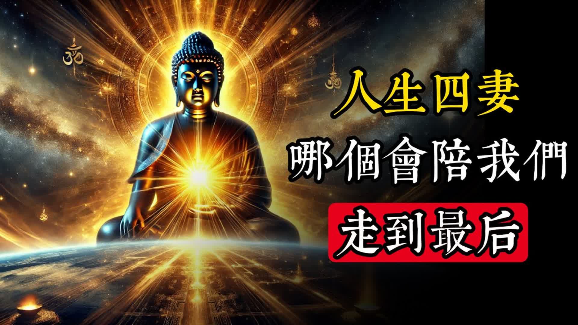 人生四妻，哪一個能陪你走到最後？佛陀揭示的終極真相……_佛教 _佛學知識_修心修行_禪悟人生 _金剛經_南無阿彌陀佛_