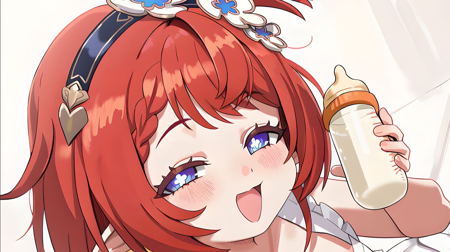 [Replacement file] Tibao who just smiles with a bottle.