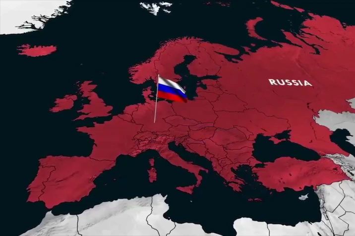 乌方制作的视频，再不抵抗，俄罗斯将插旗直布罗陀，普京成为欧洲大帝