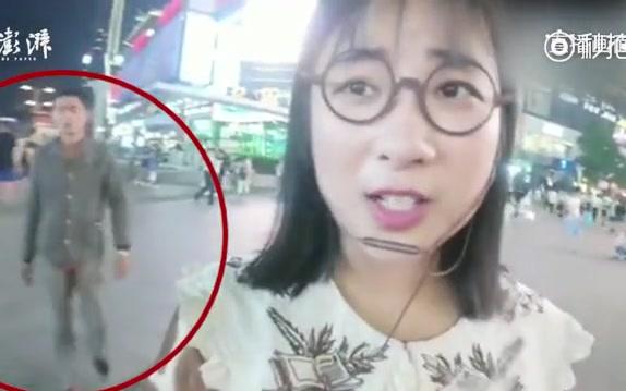 【湖南长沙】斗鱼主播小姐姐“多多豬m”长沙街头直播,被从后方抢手机