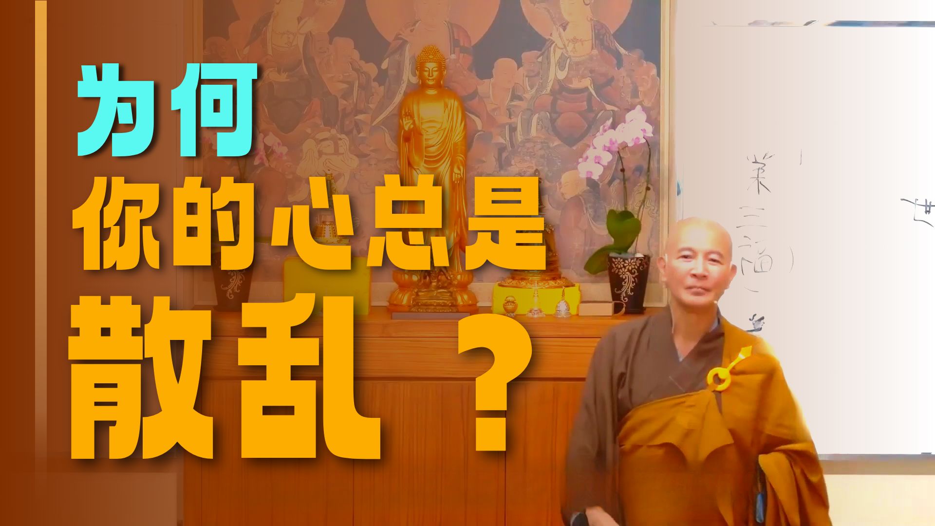 体佛法师开示：为什么心会散乱（《观无量寿经》第5讲）