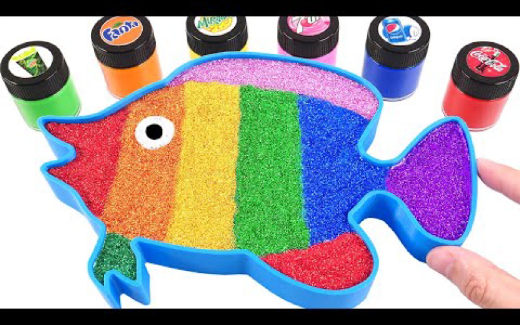 儿童益智解压手工，爱心史莱姆粘液和鲨鱼宝宝彩虹颗粒-彩虹玩具城-彩虹玩具城-哔哩哔哩视频