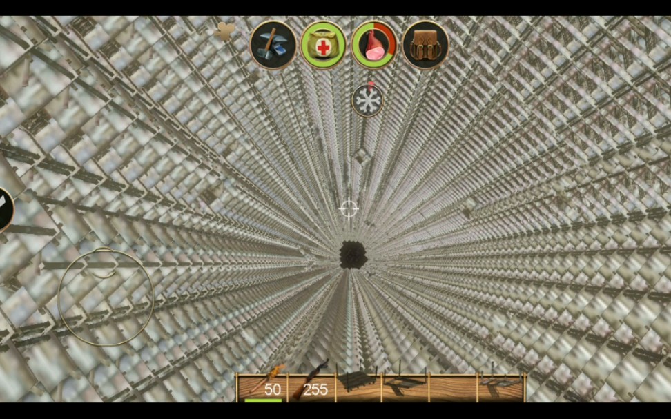 辐射岛-摩天大厦（下）当我最终建成由几万个楼梯构成的摩天大厦之后，我意识到游戏已无法通过眨眼补帧来改善画面的流畅度。于是我决定卸掉此游戏，别了，我喜爱的辐射岛…