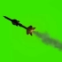 绿幕视频素材导弹
