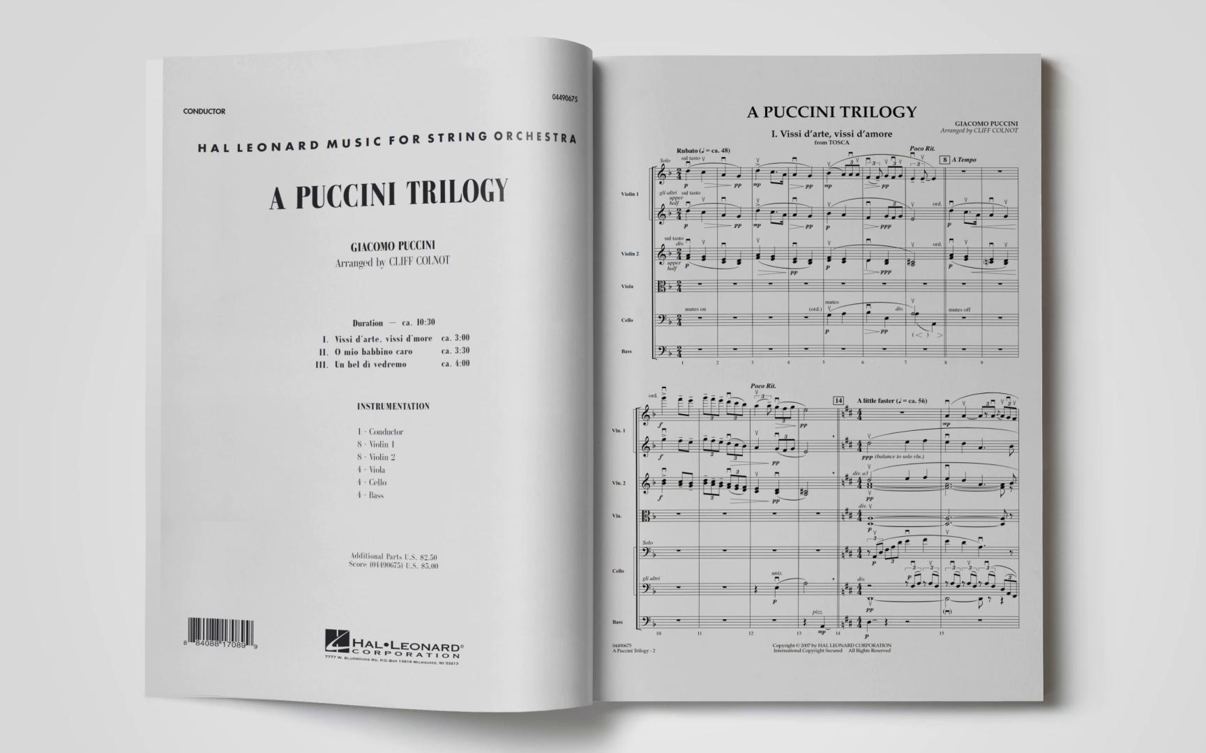 交响弦乐作品 3.5级 普契尼三部曲三部曲