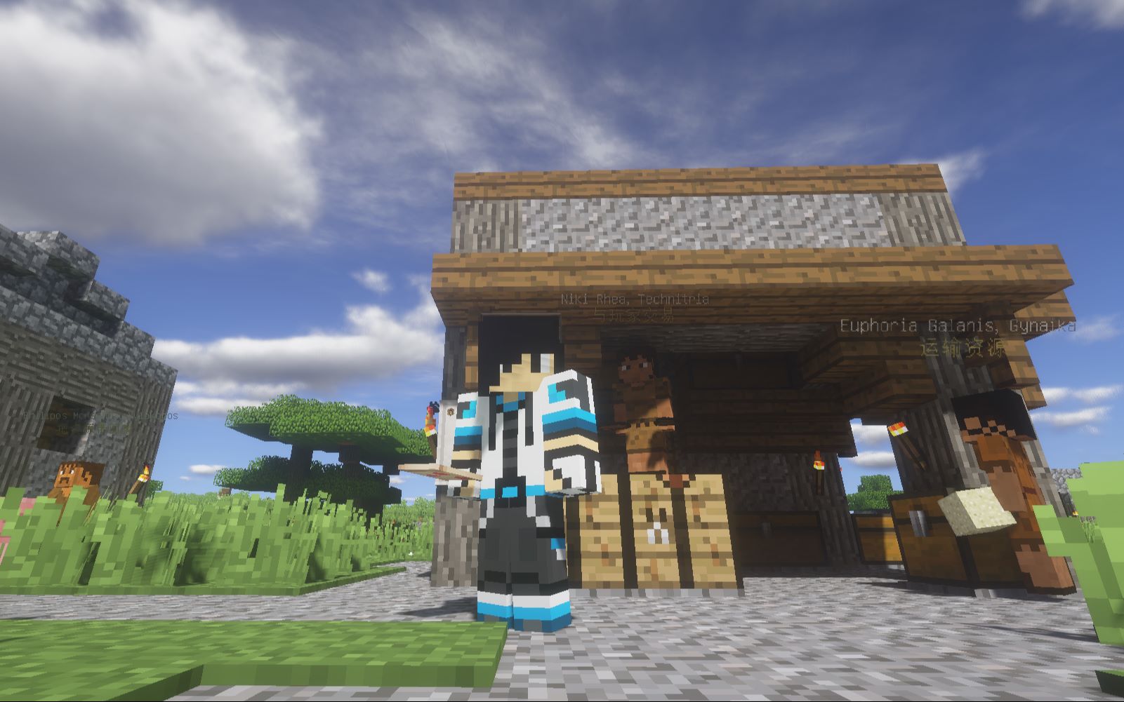 我的世界1.12.2中世纪村庄mod介绍  Minecraft千年村庄mod