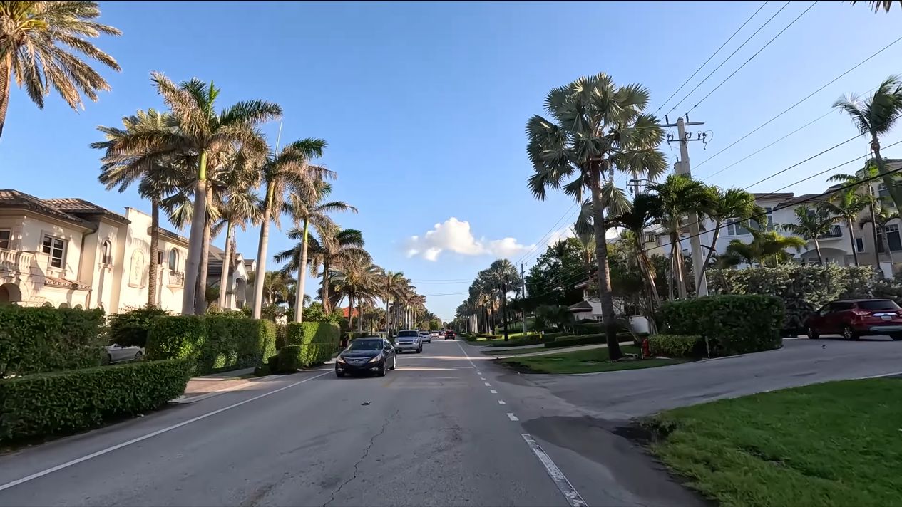 【4K 60FPS】沿着 A1A 公路行驶在美国佛罗里达大西洋海岸（2024年4月底）